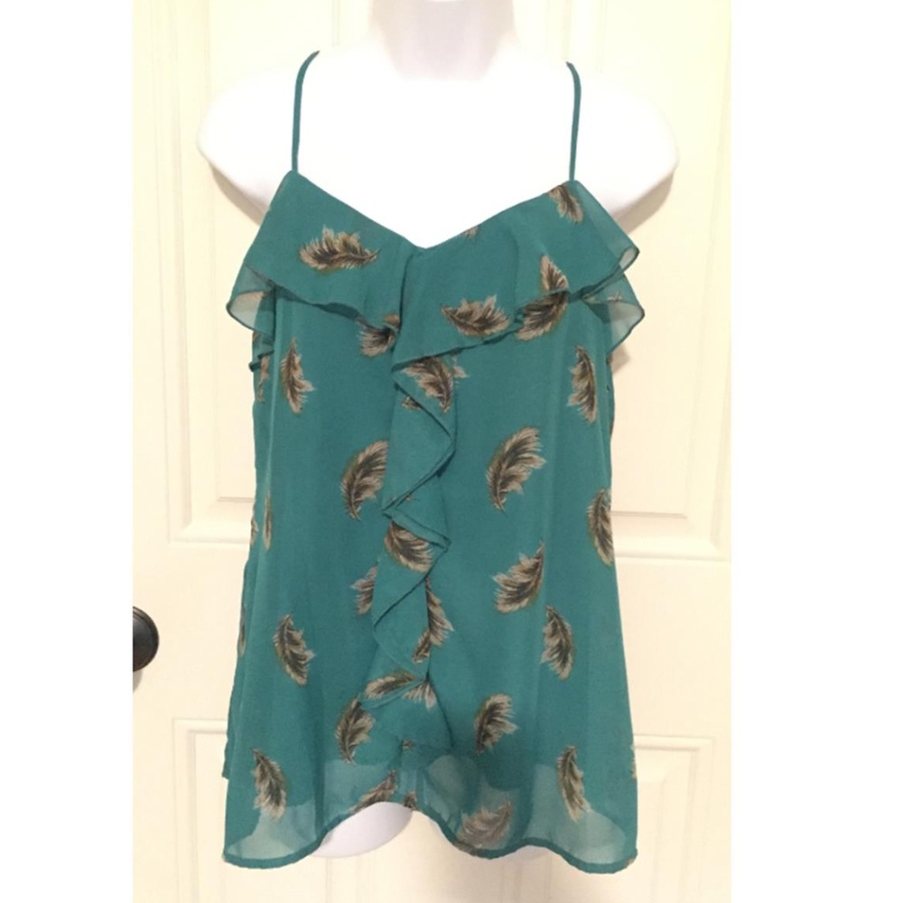NWT** Feather Print Strappy Cami